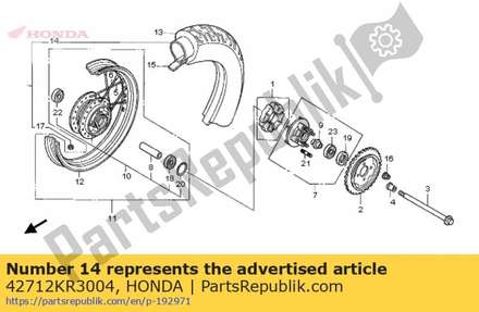 Tube, tire(dunlop)(130/9015) 42712KR3004 Honda