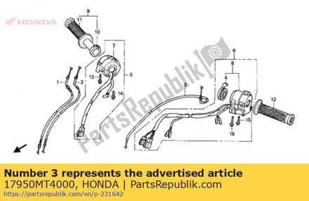 Cable comp choke 17950MT4000 Honda