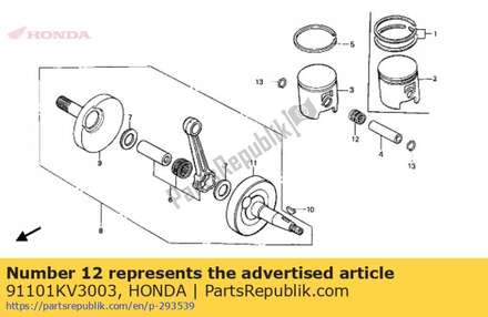 Bearing conn rod small end 91101KV3003 Honda