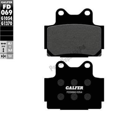 Semi-metallic brake pads FD069G1054 Galfer