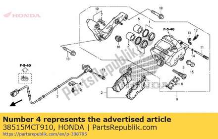 Guide, sensor cord 38515MCT910 Honda