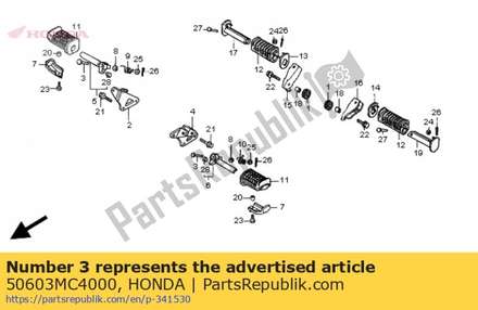 Pin, step bar joint 50603MC4000 Honda