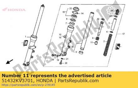 Piece, oil lock(showa) 51432KV3701 Honda