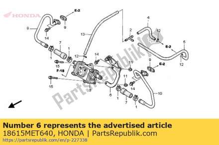 Stay, air suction valve 18615MET640 Honda