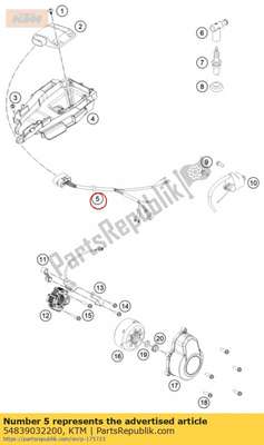 Wiring harness for cdi 2-st.07 54839032200 KTM