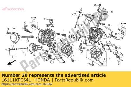 Piston comp., vacuum 16111KPC641 Honda