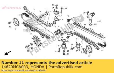 Guide, cam chain 14620MCA003 Honda