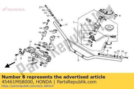 Holder, brake hose upper 45461MS8000 Honda