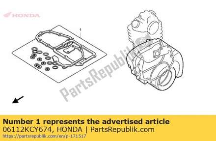 Gasket kit,b 06112KCY674 Honda