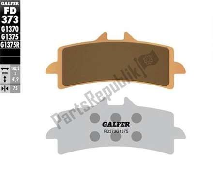Hh sintered brake pads FD373G1375 Galfer