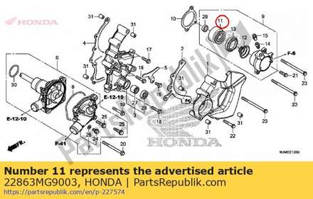 Piston, slave cylinder 22863MG9003 Honda