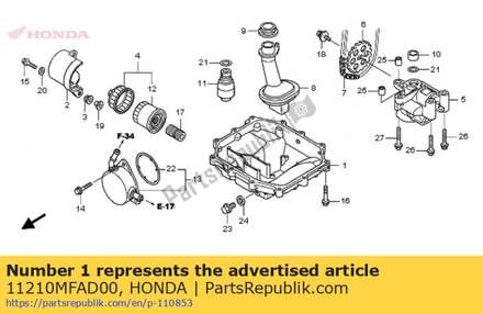 Pan, oil 11210MFAD00 Honda