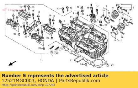 Gasket, plug hole cover 12521MGC003 Honda