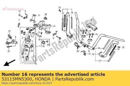 Molding, handle cover (a) 53115MN5300 Honda