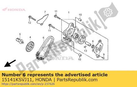Chain, oil pump (54l) 15141KSVJ11 Honda
