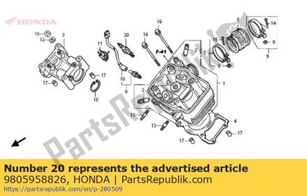 Plug, spark (u24esrn) (denso) 9805958826 Honda