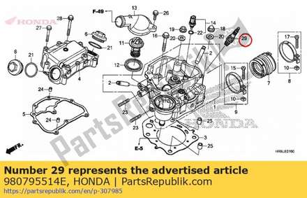 Spark plug 980795514E Honda