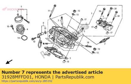 Plug, spark (u24epr9) (de 31928MFFD01 Honda
