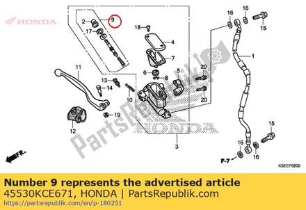 Piston set, master cylinder 45530KCE671 Honda