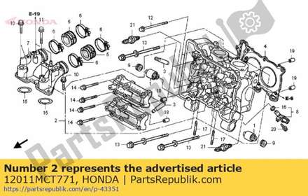 Set,cylinder head 12011MCT771 Honda