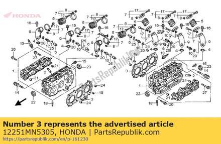 Gasket, cylinder head (0.75/1.00) 12251MN5305 Honda