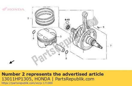 Ring set, piston 13011HP1305 Honda