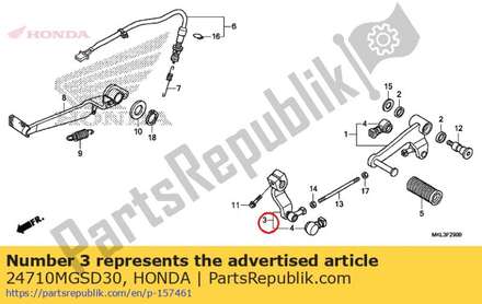 Arm comp., change 24710MGSD30 Honda