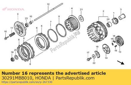 Rotor, pulse generator 30291MBB010 Honda