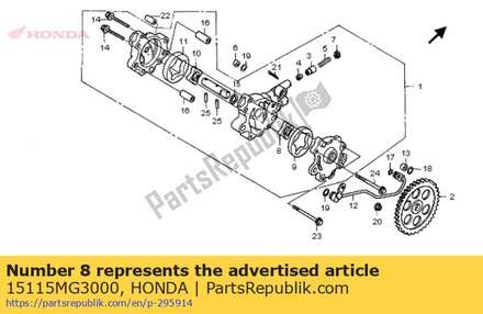 Rotor a, oil pump inner 15115MG3000 Honda