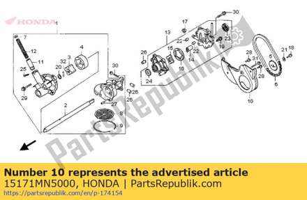 Guide, oil pump chain 15171MN5000 Honda