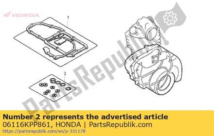 Washer o-ring kit b 06116KPP861 Honda