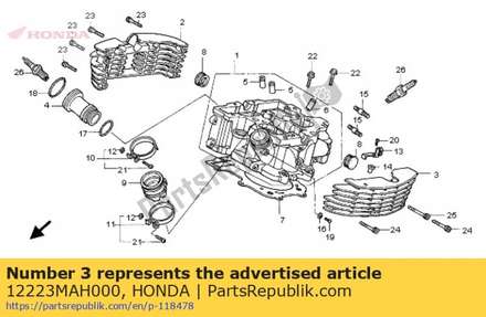 Fin b,rear cylind 12223MAH000 Honda