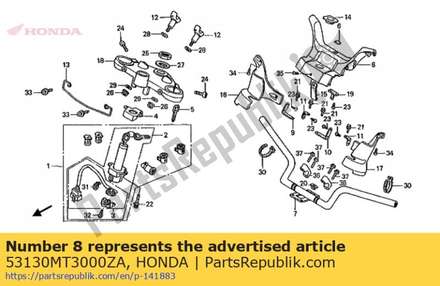 Cover, handle upper *nh28 53130MT3000ZA Honda