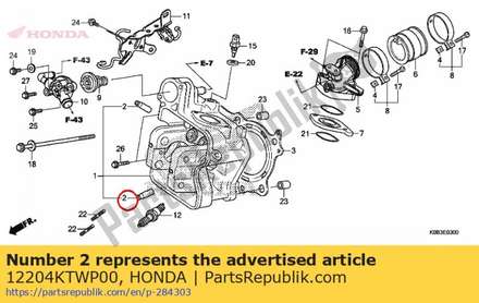 Guide, valve(o.s.) 12204KTWP00 Honda