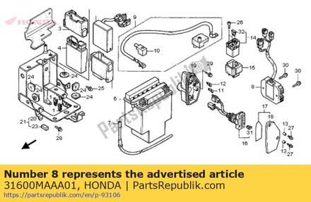 Regulator rectifier assembly 31600MAAA01 Honda