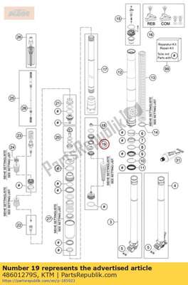 Base valve kit 48601279S KTM