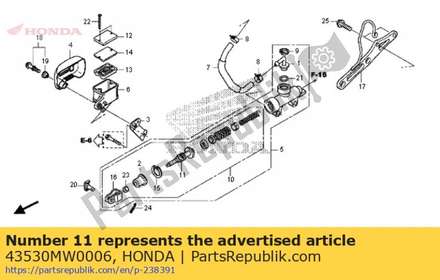 Rod comp., push (nissin) 43530MW0006 Honda