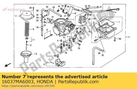 Plate set, valve 16037MA6003 Honda