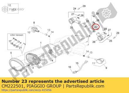 Links afstandhouder CM222501 Piaggio Group