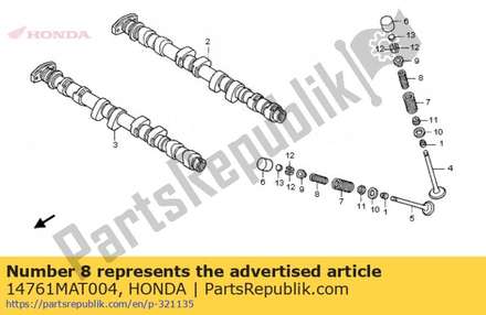 Spring, valve inner (nipp 14761MAT004 Honda
