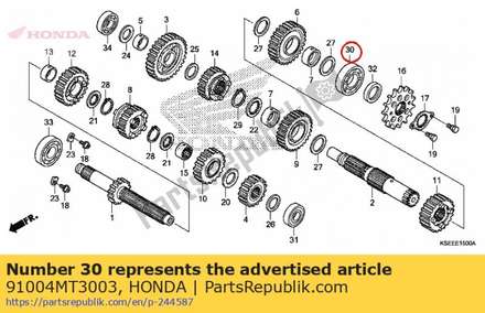Bearing, radial ball, 20x 91004MT3003 Honda