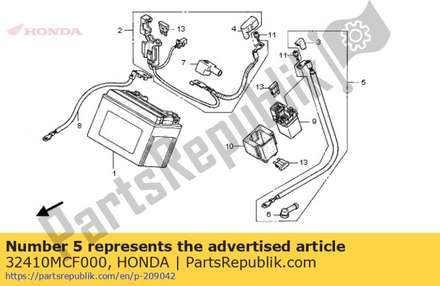 Cable, starter motor 32410MCF000 Honda