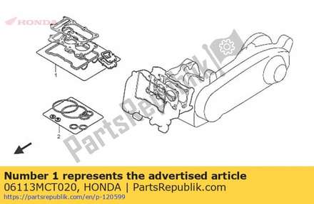 Gasket sheet kit a 06113MCT020 Honda