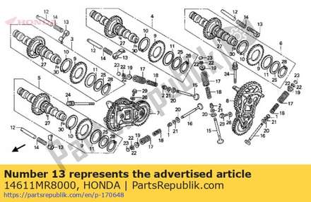 Derzeit ist keine beschreibung verfügbar 14611MR8000 Honda
