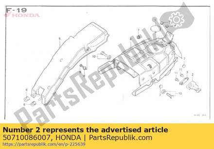 Holder assy., helmet (honda lock) 50710086007 Honda