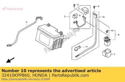 Cable, starter motor 32410KPP860 Honda