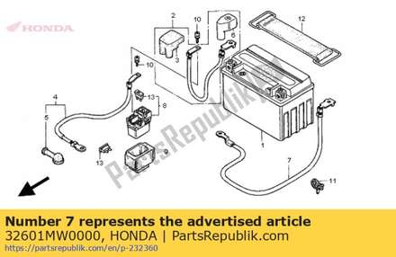 Kabel, batterijaarde 32601MW0000 Honda
