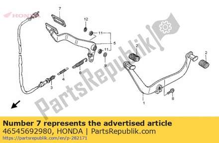 Cover, brake pedal 46545692980 Honda