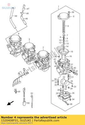 Carburetor assy 1320408F01 Suzuki