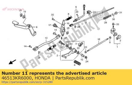 Spring set, brake pedal 46513KR6000 Honda
